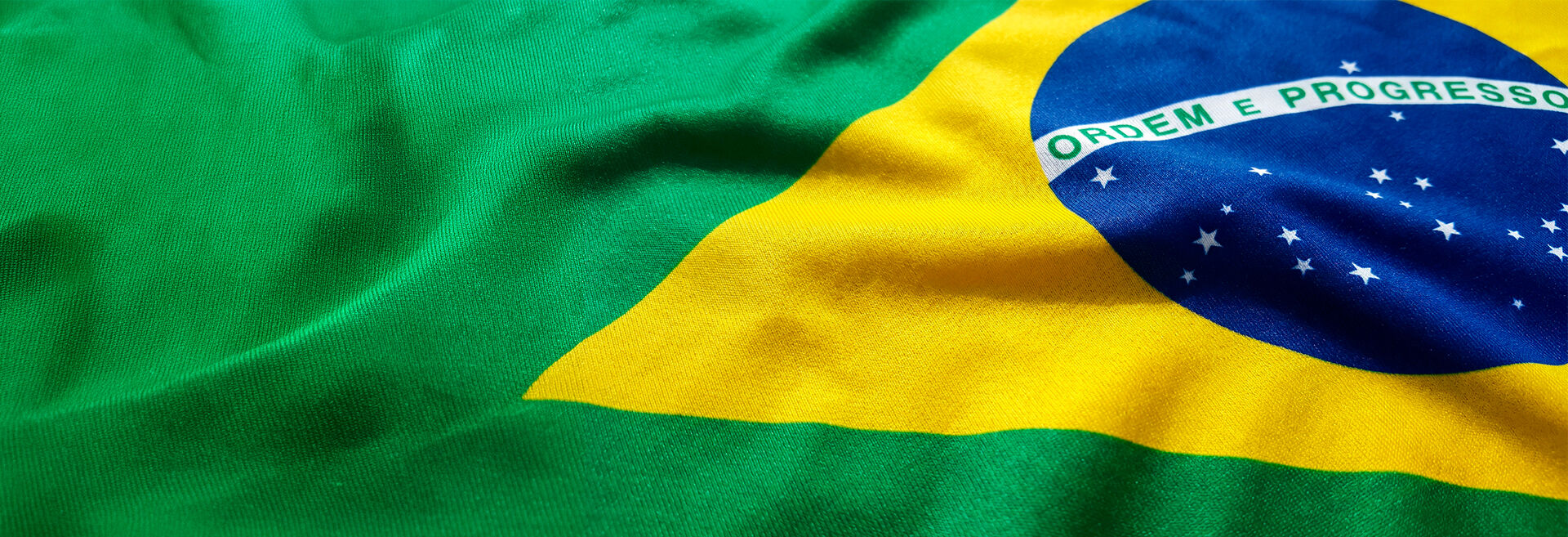 Bandeira do Brasil em close-up